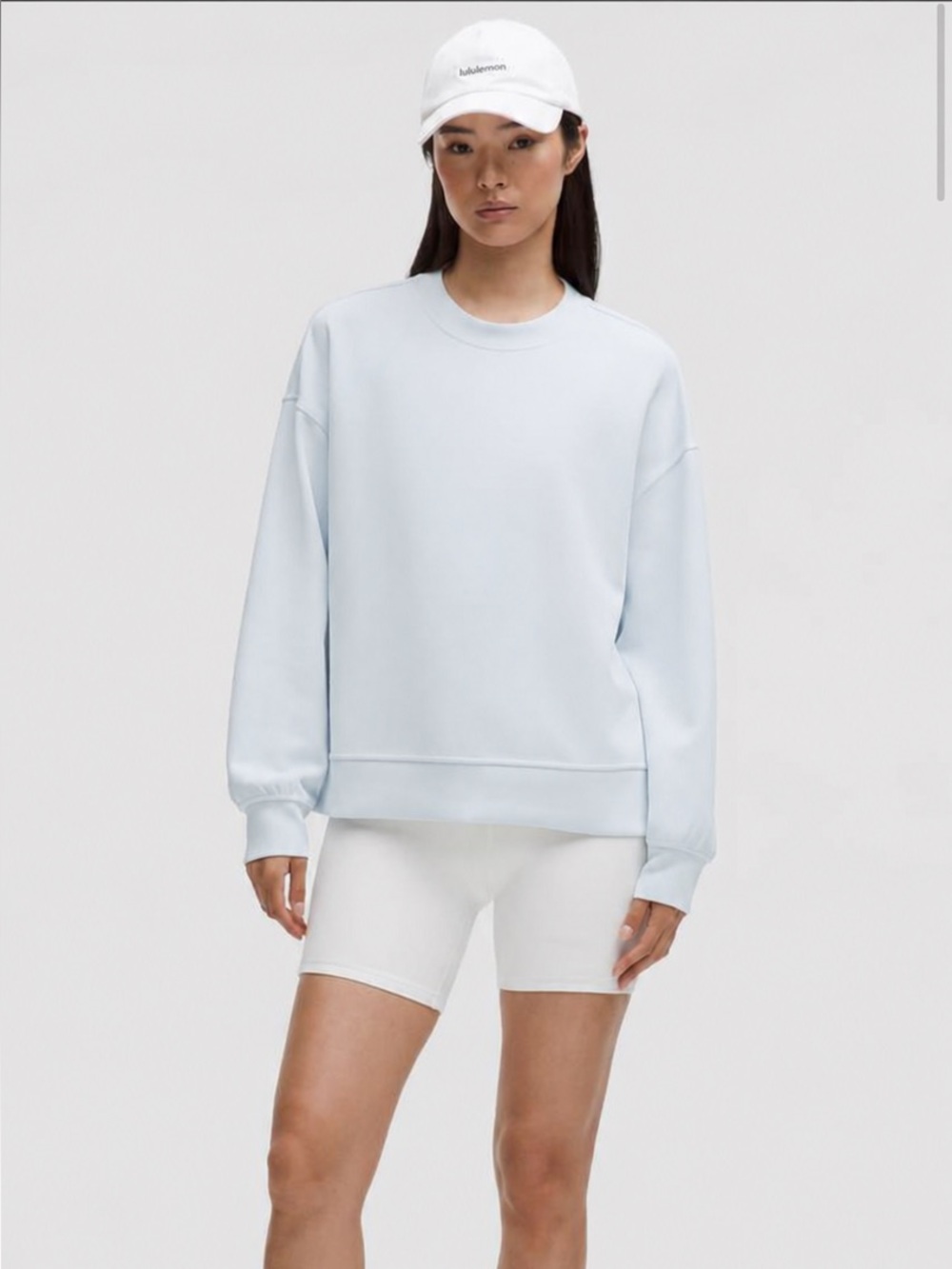 Lululemon Softstreme Oversized Pullover Powder Blue Crewneck Sweatshirt